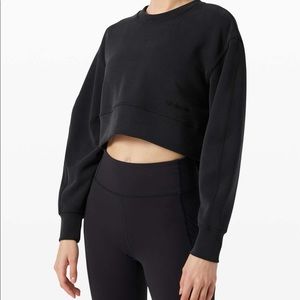 Lululemon soft ambitions crop crewneck